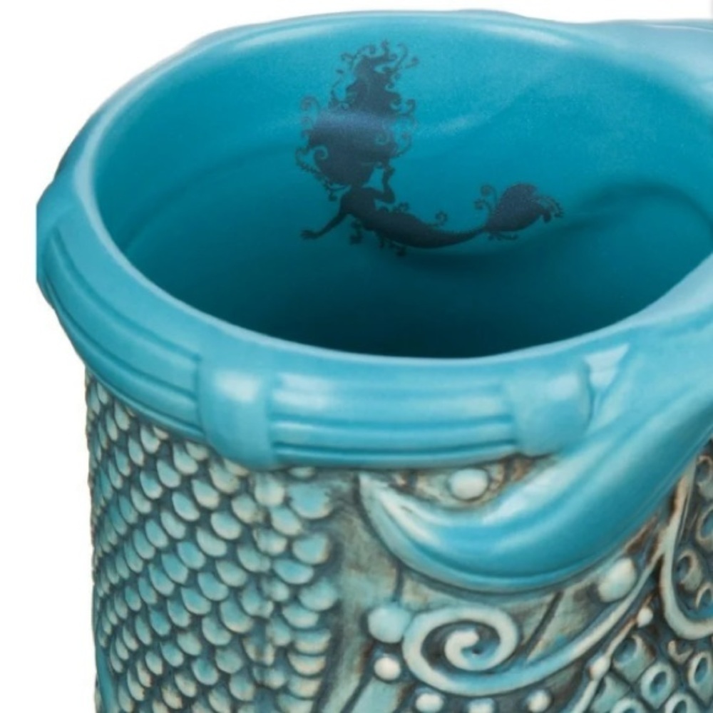 Disney Parks NWT Little Mermaid Tail Sculpted Nautical Mug Cup Princess Ariel - Picture 3 of 16